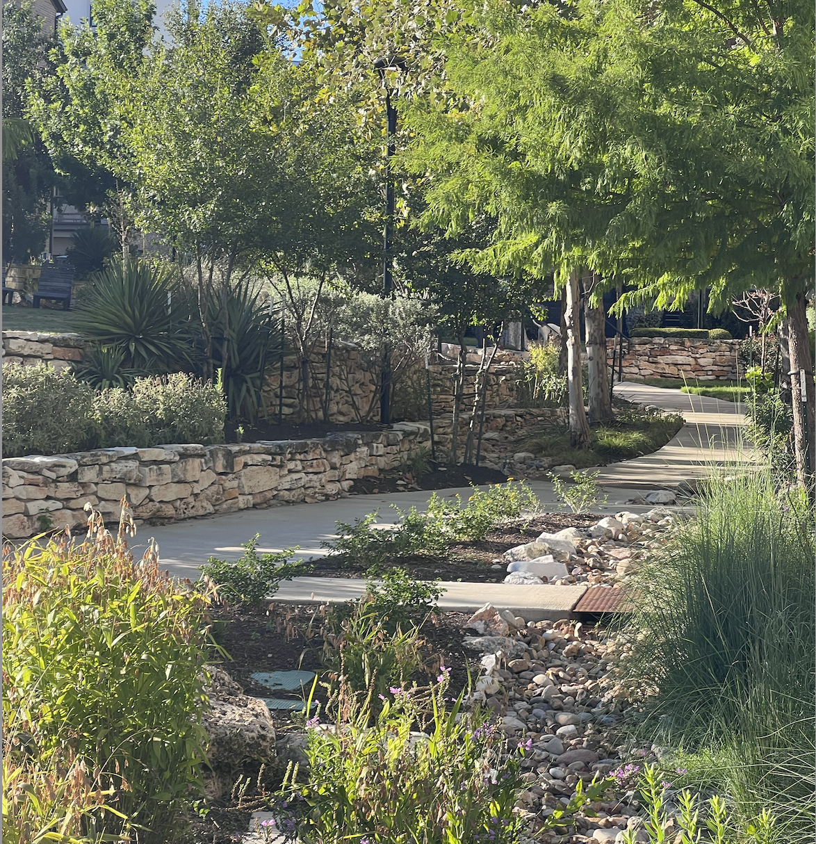 Dry creek in hoa area